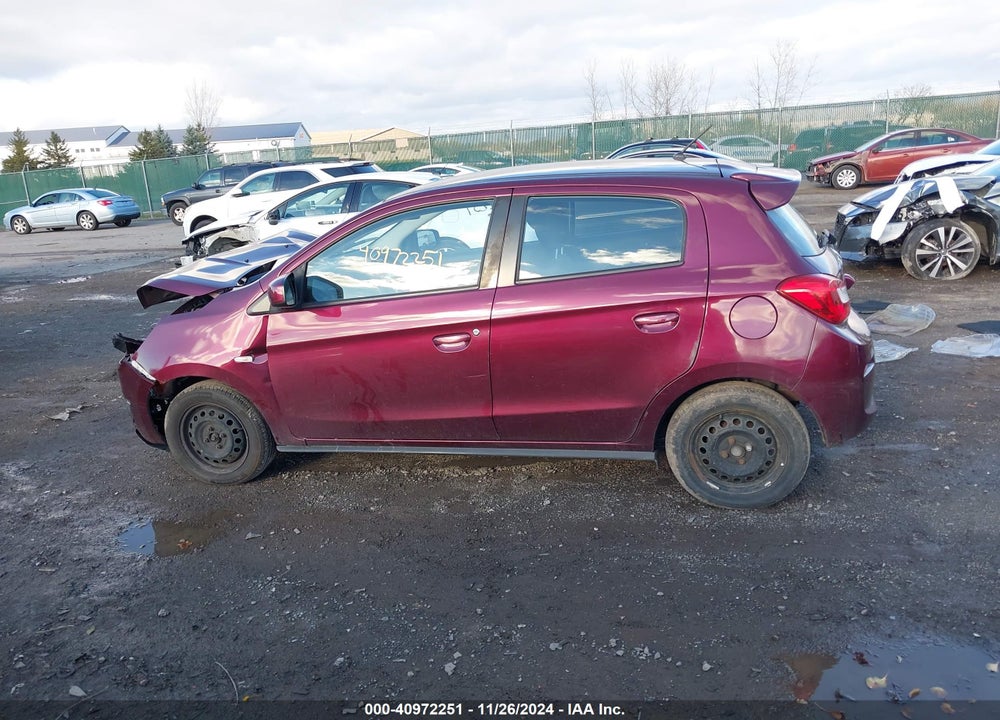 2019 MITSUBISHI MIRAGE ES/RF VIN: ML32A3HJ4KH002748
