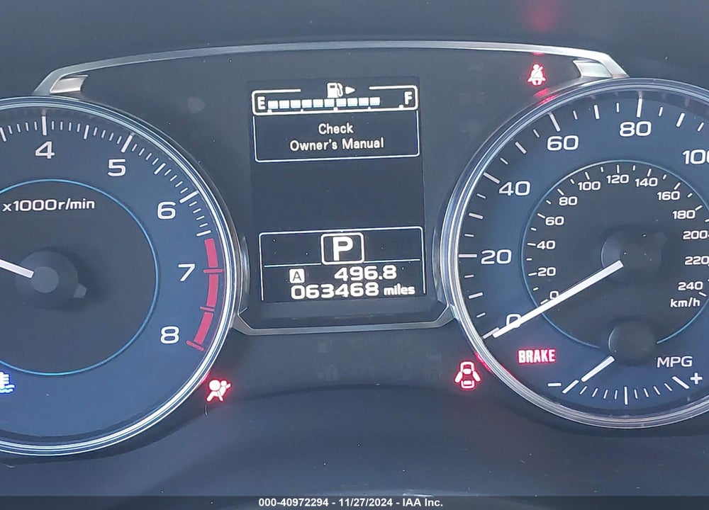 2016 SUBARU CROSSTREK 2.0I PREMIUM VIN: JF2GPABC1G8302871