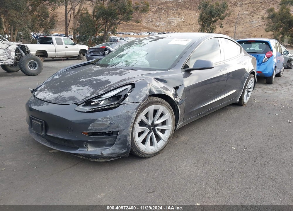 2022 TESLA MODEL 3 VIN: 5YJ3E1EB4NF134856
