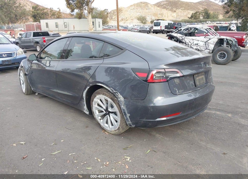 2022 TESLA MODEL 3 VIN: 5YJ3E1EB4NF134856