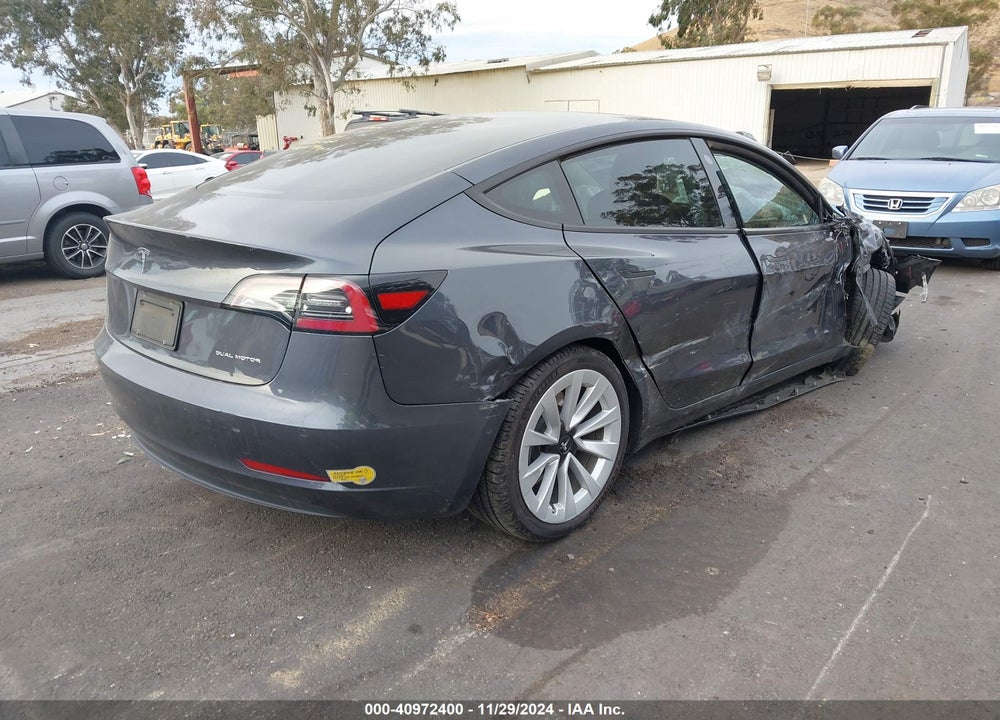 2022 TESLA MODEL 3 VIN: 5YJ3E1EB4NF134856