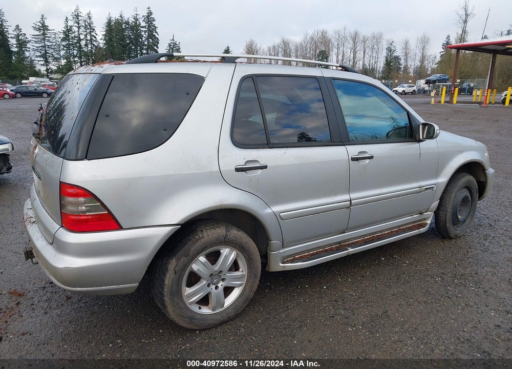 2005 MERCEDES-BENZ ML 500 4MATIC VIN: 4JGAB75E15A525755