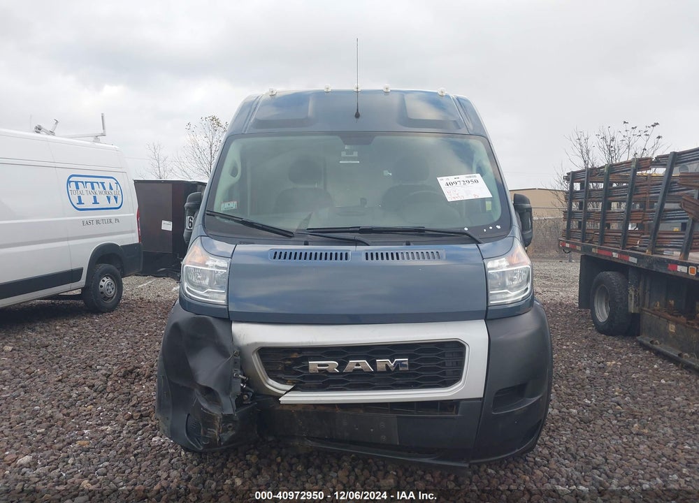 2020 RAM PROMASTER 3500 CARGO VAN HIGH ROOF 159 WB EXT VIN: 3C6URVJG7LE136368