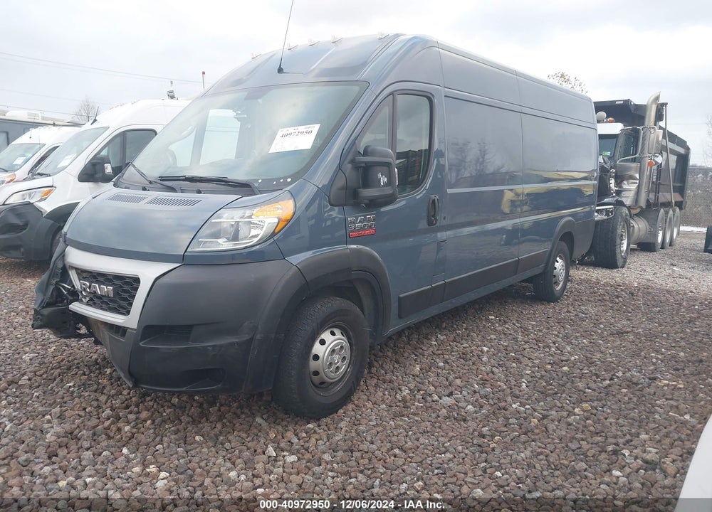 2020 RAM PROMASTER 3500 CARGO VAN HIGH ROOF 159 WB EXT VIN: 3C6URVJG7LE136368