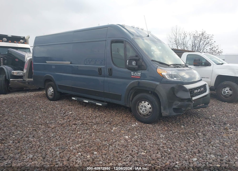 2020 RAM PROMASTER 3500 CARGO VAN HIGH ROOF 159 WB EXT VIN: 3C6URVJG7LE136368
