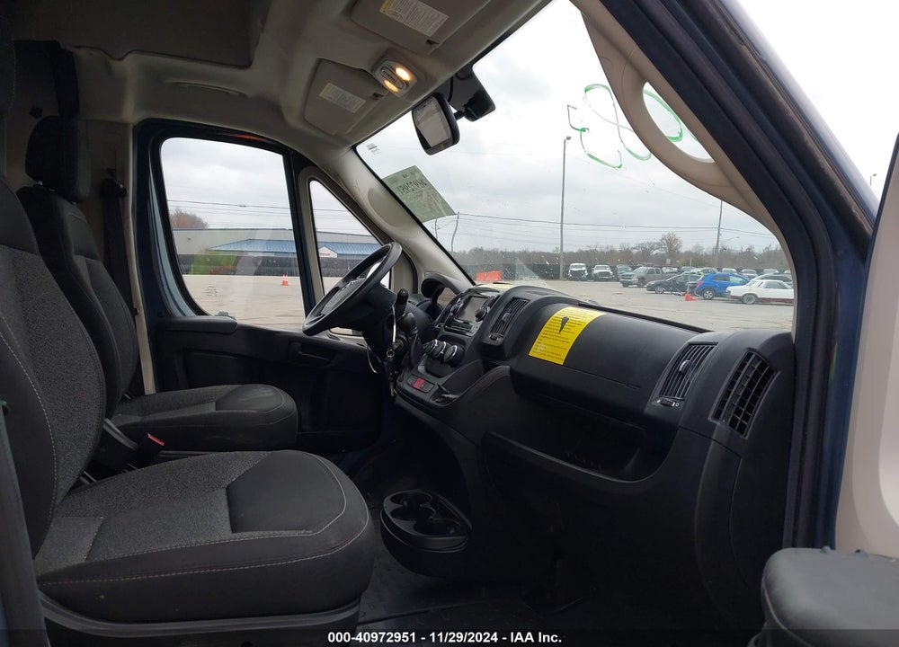 2019 RAM PROMASTER 2500 HIGH ROOF 159 WB VIN: 3C6TRVDG6KE520695