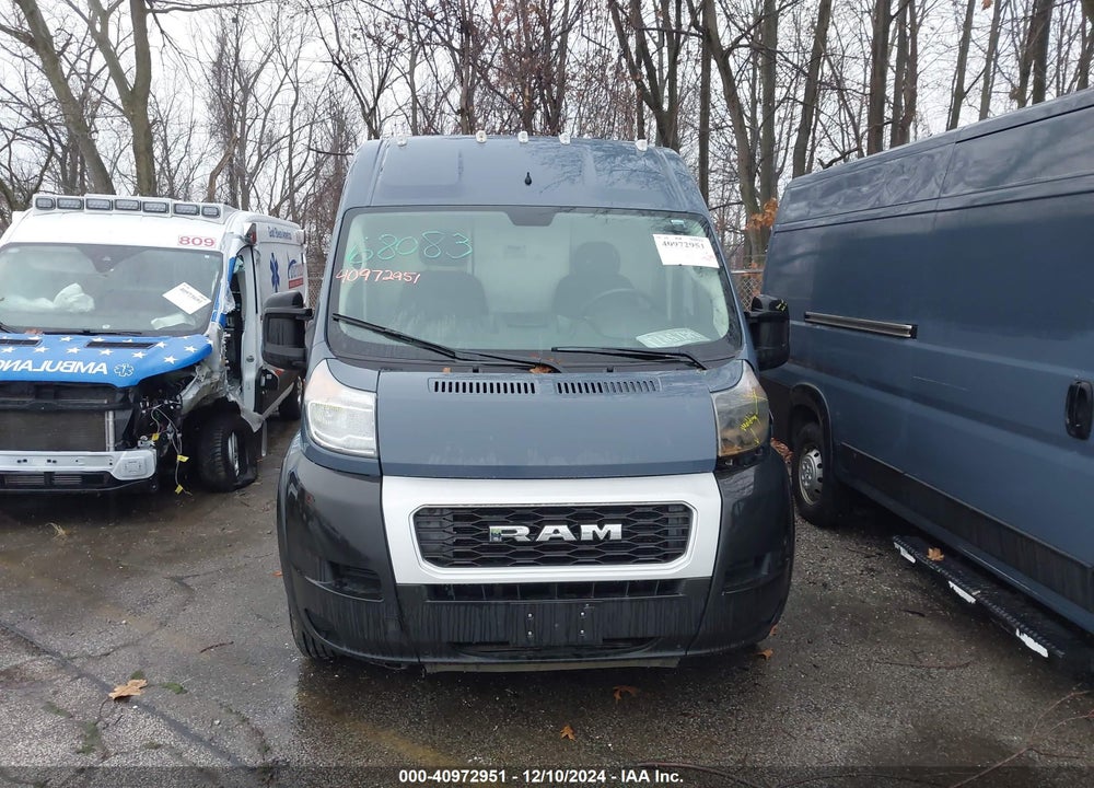 2019 RAM PROMASTER 2500 HIGH ROOF 159 WB VIN: 3C6TRVDG6KE520695