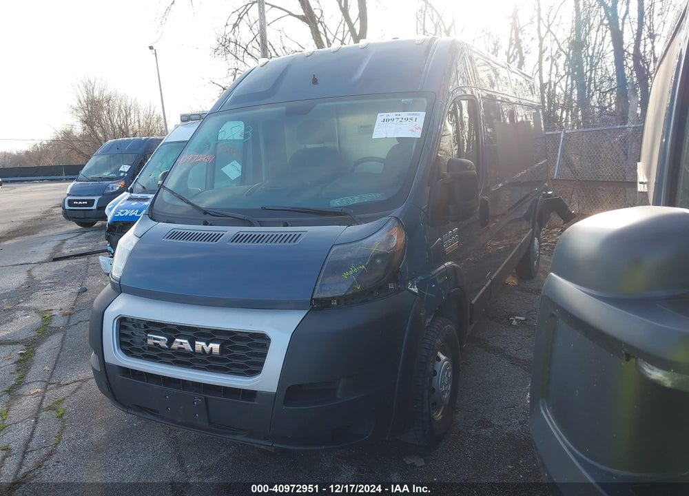 2019 RAM PROMASTER 2500 HIGH ROOF 159 WB VIN: 3C6TRVDG6KE520695