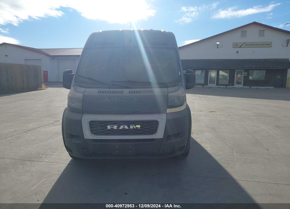 2019 RAM PROMASTER 2500 HIGH ROOF 159 WB VIN: 3C6TRVDG9KE520819
