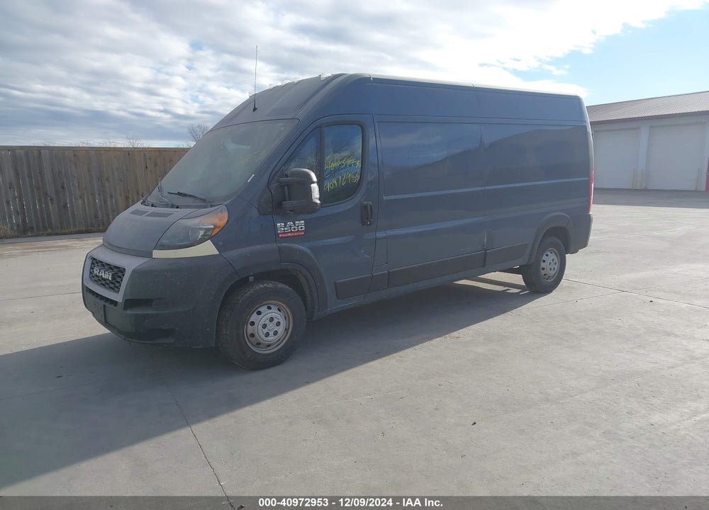 2019 RAM PROMASTER 2500 HIGH ROOF 159 WB VIN: 3C6TRVDG9KE520819