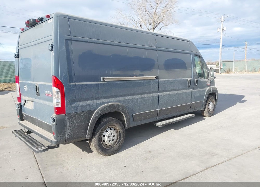 2019 RAM PROMASTER 2500 HIGH ROOF 159 WB VIN: 3C6TRVDG9KE520819