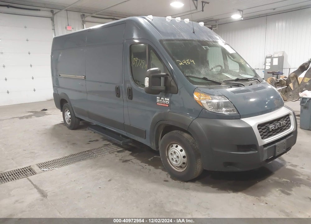 2019 RAM PROMASTER 2500 HIGH ROOF 159 WB VIN: 3C6TRVDG2KE513937