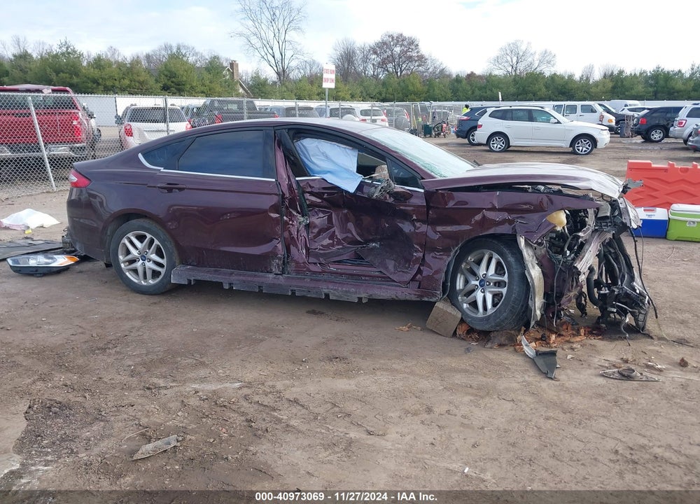 2013 FORD FUSION SE VIN: 3FA6P0H75DR139981