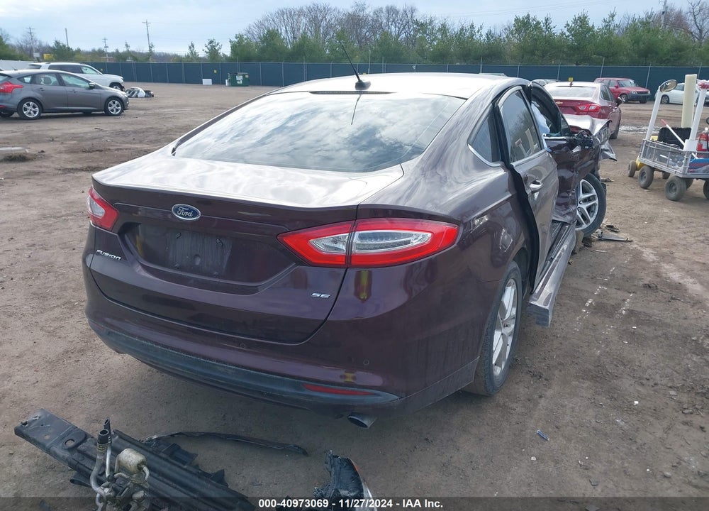 2013 FORD FUSION SE VIN: 3FA6P0H75DR139981