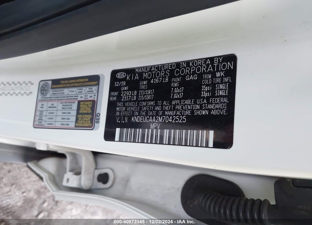 2021 KIA SELTOS S VIN: KNDEUCAA2M7042525