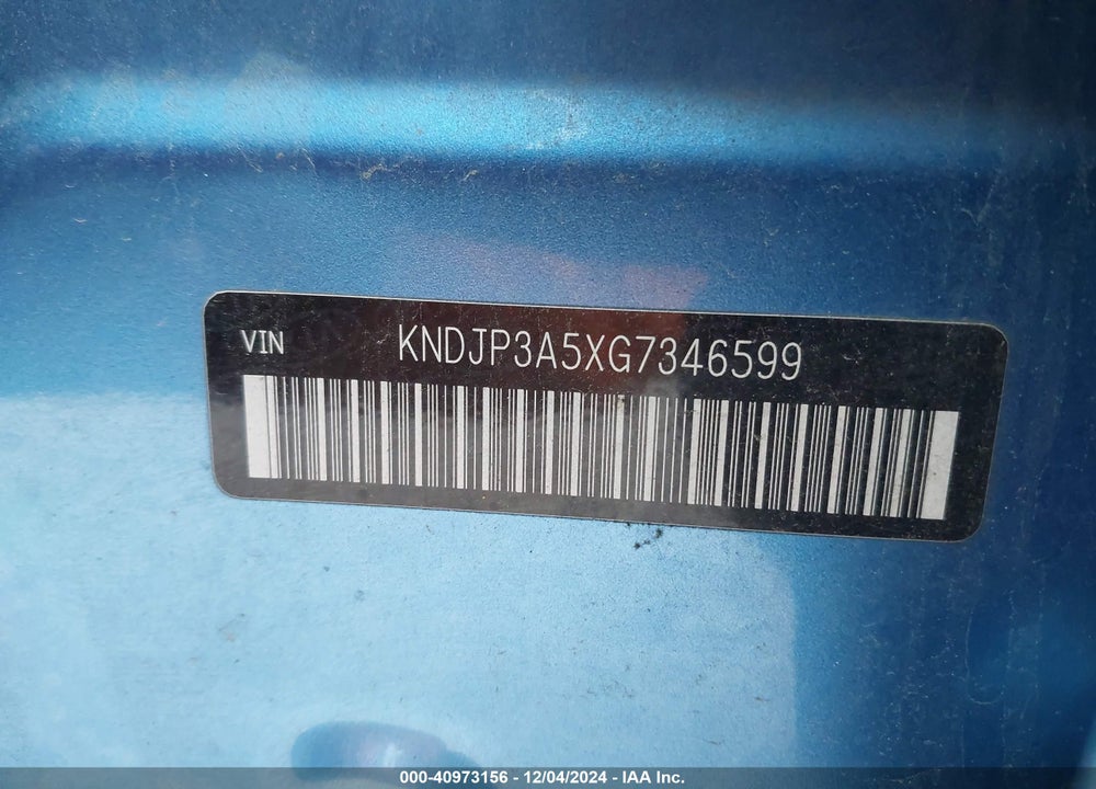 2016 KIA SOUL VIN: KNDJP3A5XG7346599