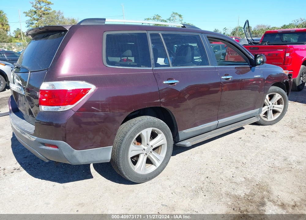 2012 TOYOTA HIGHLANDER LIMITED V6 VIN: 5TDYK3EH4CS052875