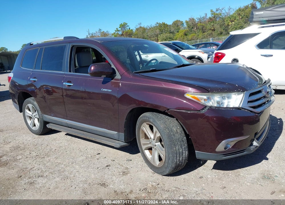 2012 TOYOTA HIGHLANDER LIMITED V6 VIN: 5TDYK3EH4CS052875