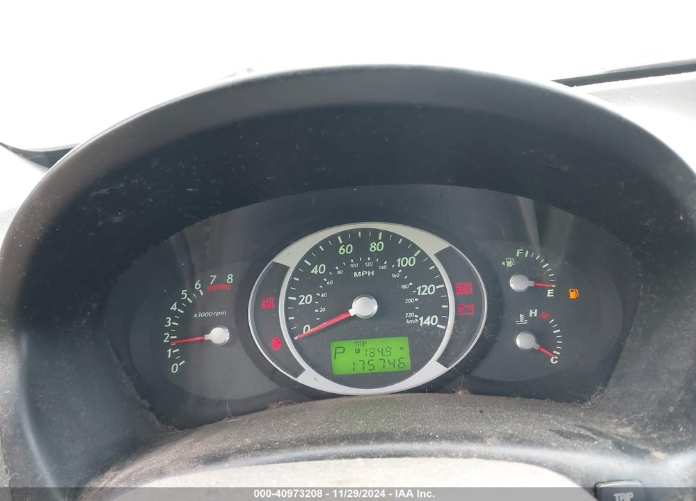 2007 HYUNDAI TUCSON GLS VIN: KM8JM12B87U564555