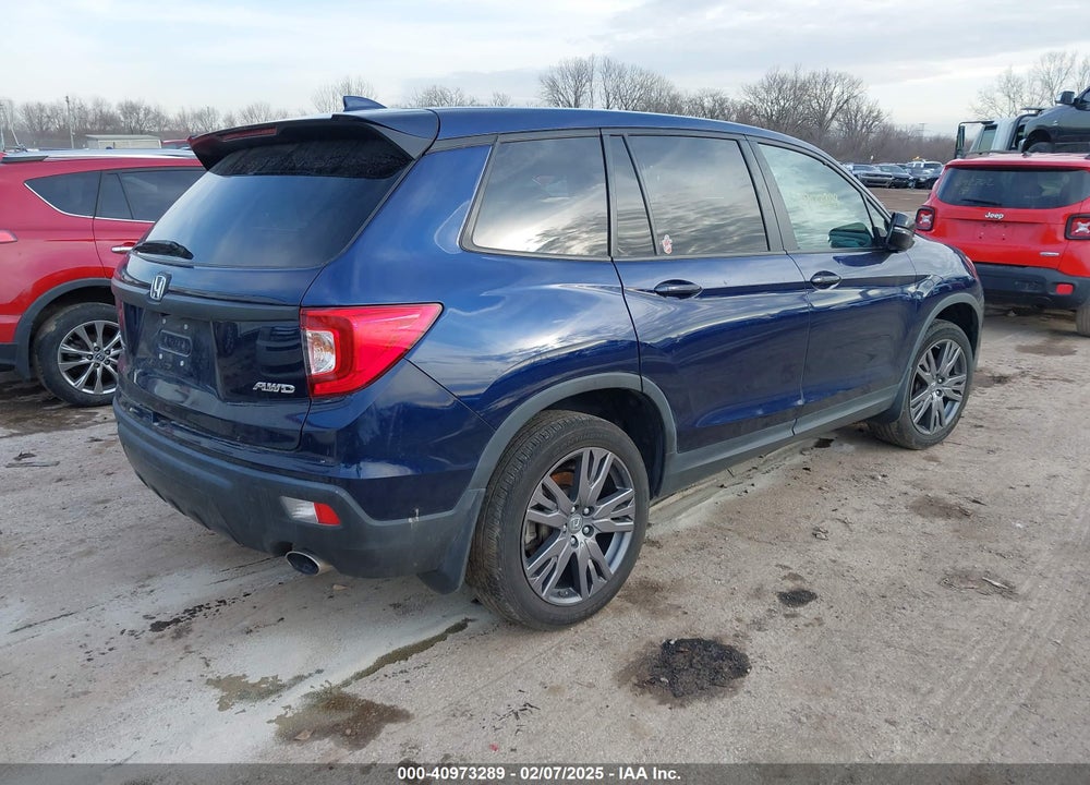 2021 HONDA PASSPORT AWD EX-L VIN: 5FNYF8H59MB027625