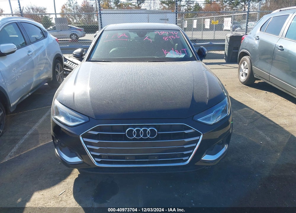 2020 AUDI A4 PREMIUM 40 TFSI FRONT-WHEEL DRIVE S TRONIC VIN: WAUGMAF4XLN008436