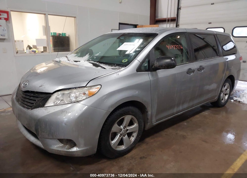 2011 TOYOTA SIENNA BASE V6 VIN: 5TDZK3DC2BS010567