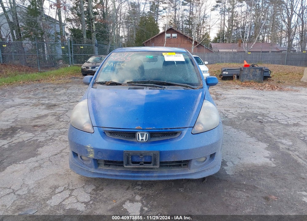 2007 HONDA FIT SPORT VIN: JHMGD38627S053924