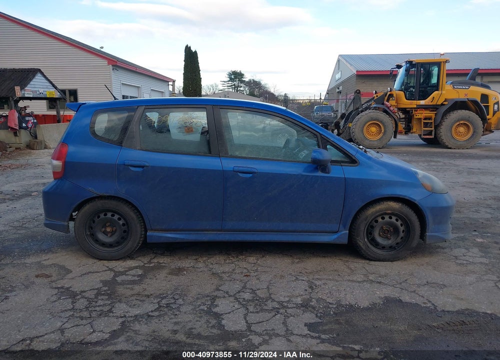 2007 HONDA FIT SPORT VIN: JHMGD38627S053924