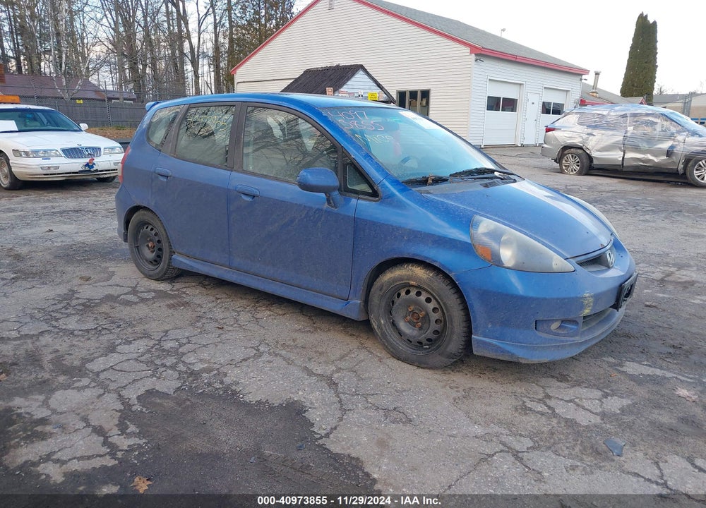 2007 HONDA FIT SPORT VIN: JHMGD38627S053924