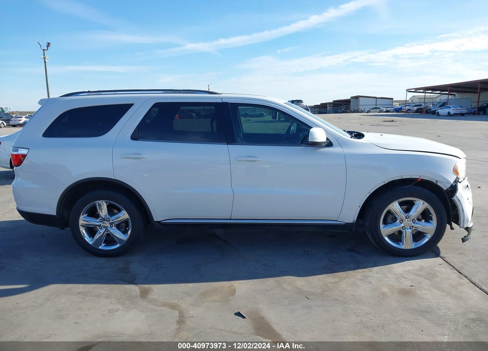 2013 DODGE DURANGO SXT VIN: 1C4RDHAGXDC698675