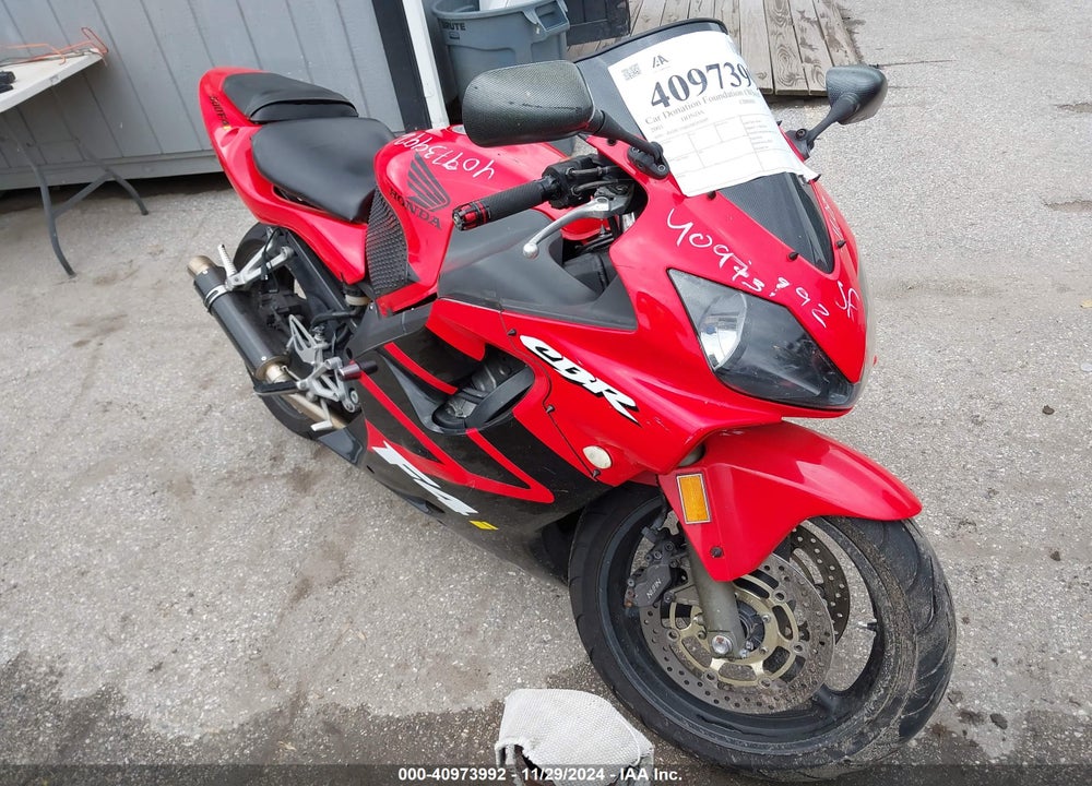 2001 HONDA CBR600 F4 VIN: JH2PC35001M203049