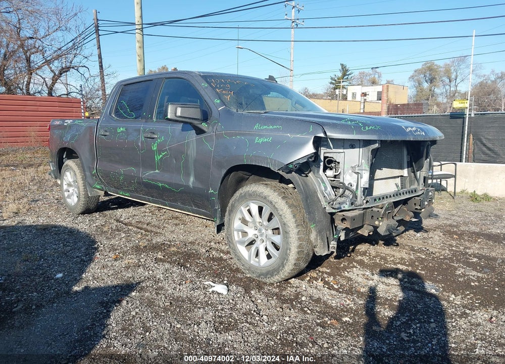 2021 CHEVROLET SILVERADO 1500 4WD SHORT BED CUSTOM VIN: 1GCPYBEH2MZ156639