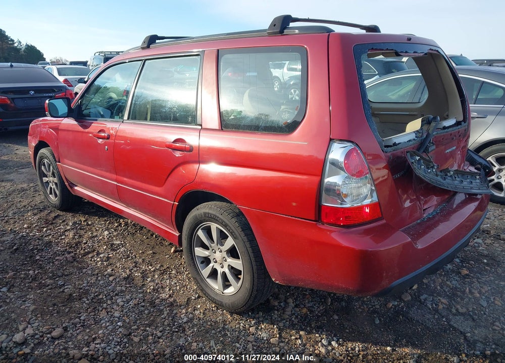 2006 SUBARU FORESTER 2.5X VIN: JF1SG656X6H728624