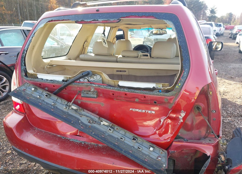 2006 SUBARU FORESTER 2.5X VIN: JF1SG656X6H728624