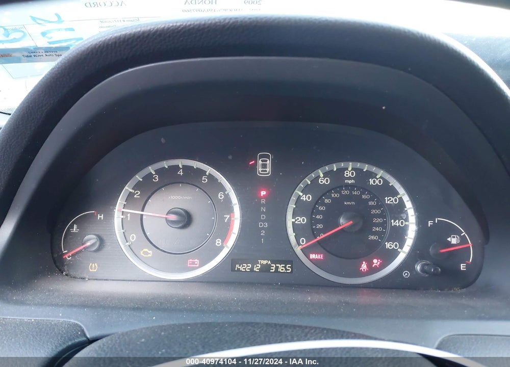 2009 HONDA ACCORD VIN: 1HGCP26459A097560