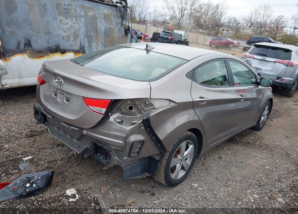 2012 HYUNDAI ELANTRA GLS VIN: 5NPDH4AE7CH149086