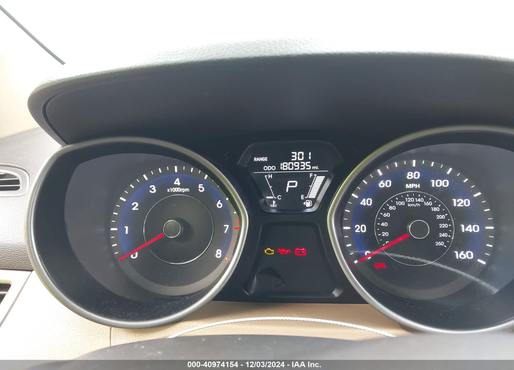 2012 HYUNDAI ELANTRA GLS VIN: 5NPDH4AE7CH149086