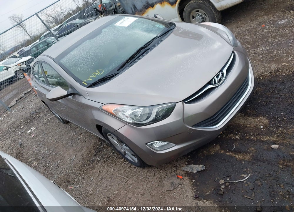2012 HYUNDAI ELANTRA GLS VIN: 5NPDH4AE7CH149086