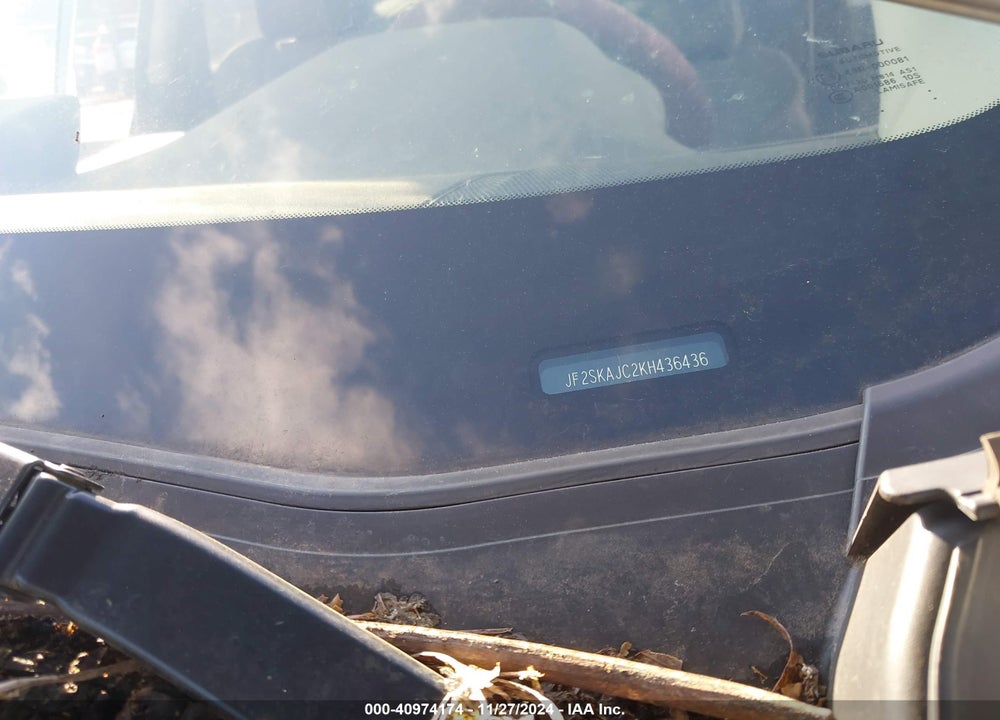 2019 SUBARU FORESTER SPORT VIN: JF2SKAJC2KH436436