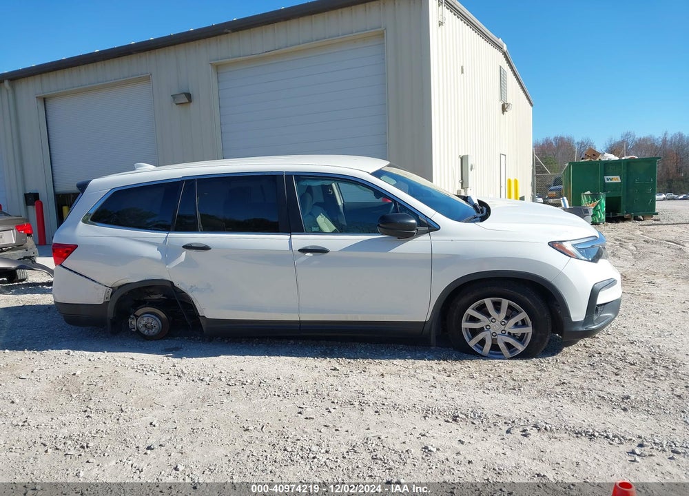 2019 HONDA PILOT LX VIN: 5FNYF6H1XKB067565