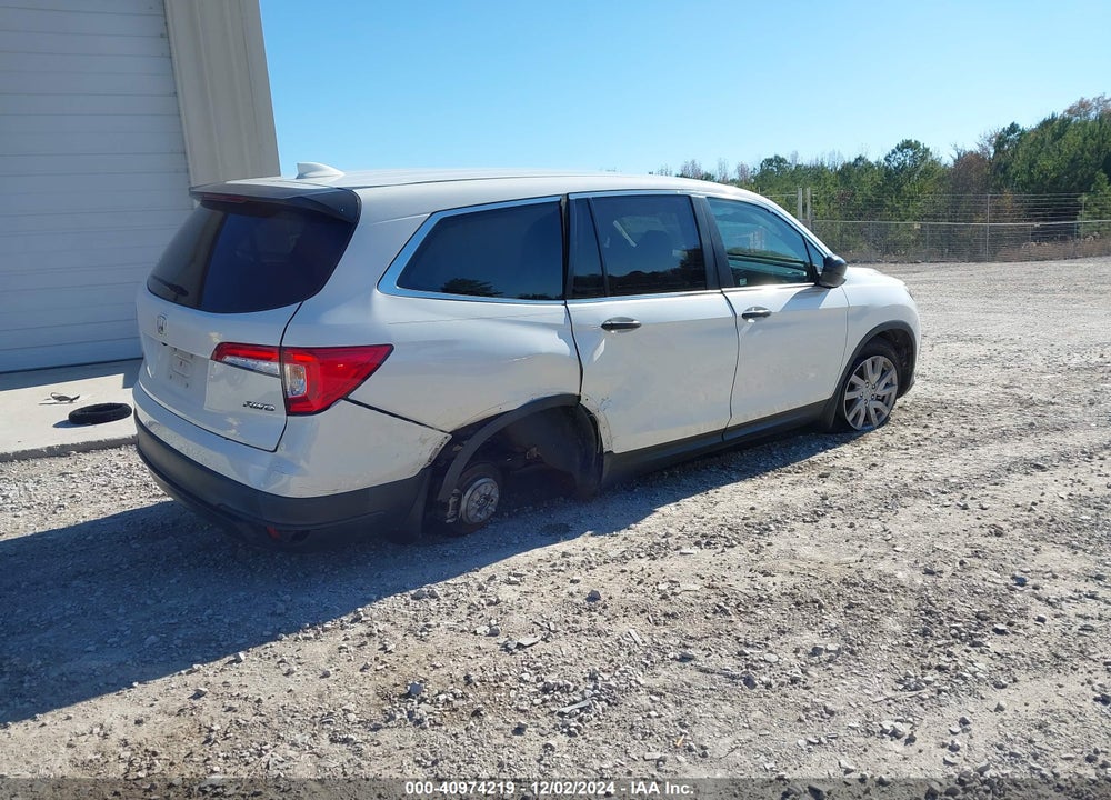 2019 HONDA PILOT LX VIN: 5FNYF6H1XKB067565