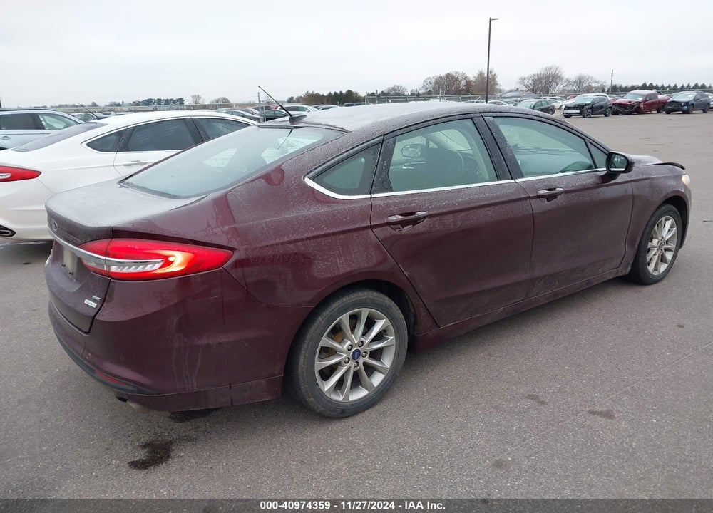 2017 FORD FUSION SE VIN: 3FA6P0HD7HR156468
