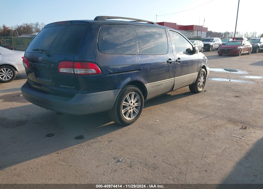 2002 TOYOTA SIENNA LE VIN: 4T3ZF13C52U481380