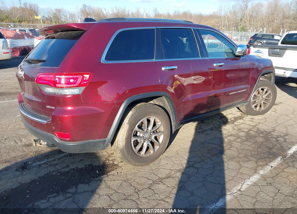 2016 JEEP GRAND CHEROKEE LIMITED VIN: 1C4RJFBG7GC333287
