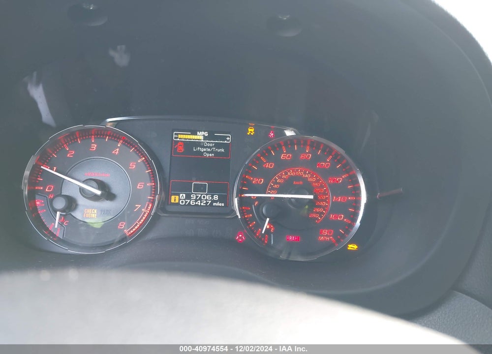 2016 SUBARU WRX VIN: JF1VA1B61G9815782