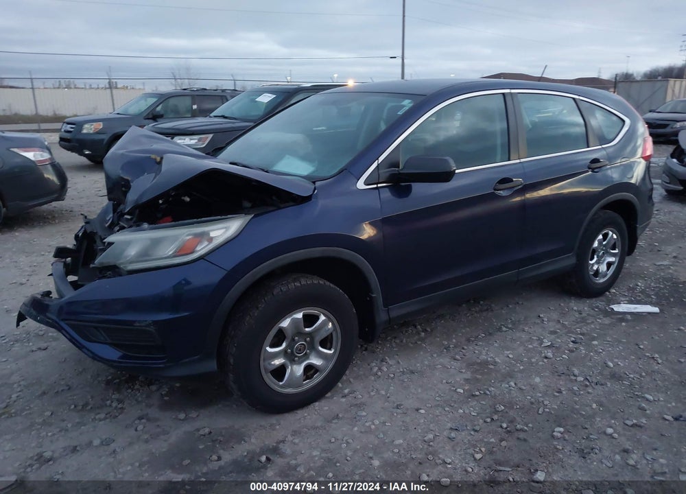 2015 HONDA CR-V LX VIN: 5J6RM4H3XFL054893