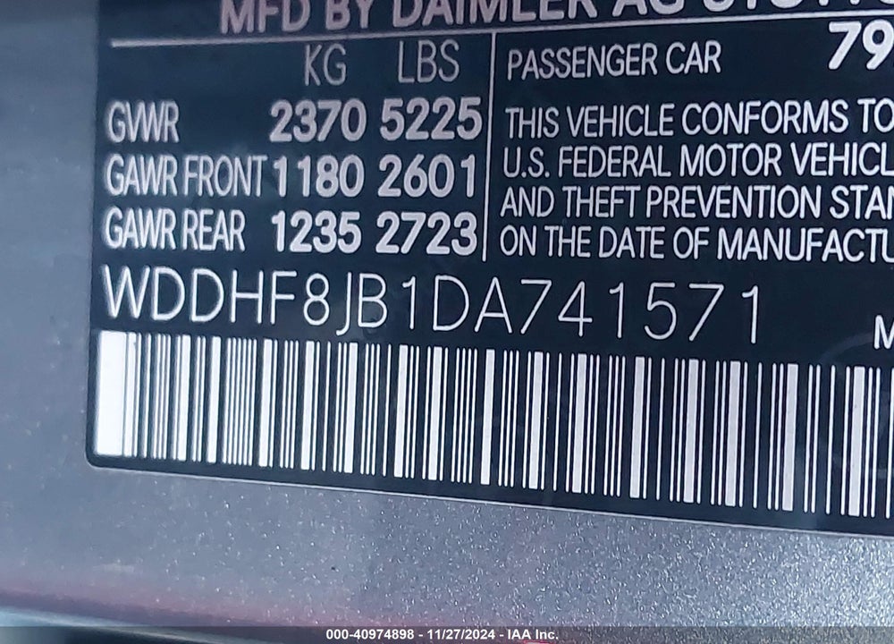 2013 MERCEDES-BENZ E 350 4MATIC VIN: WDDHF8JB1DA741571