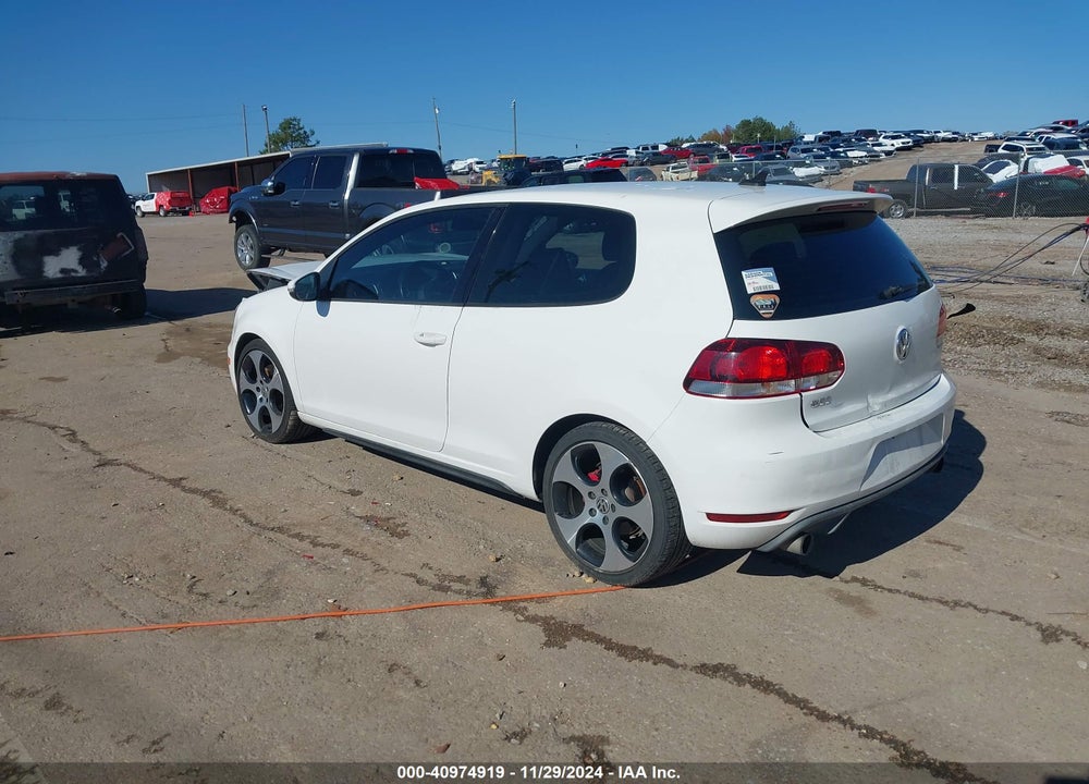 2012 VOLKSWAGEN GTI 2-DOOR VIN: WVWEV7AJ6CW211373