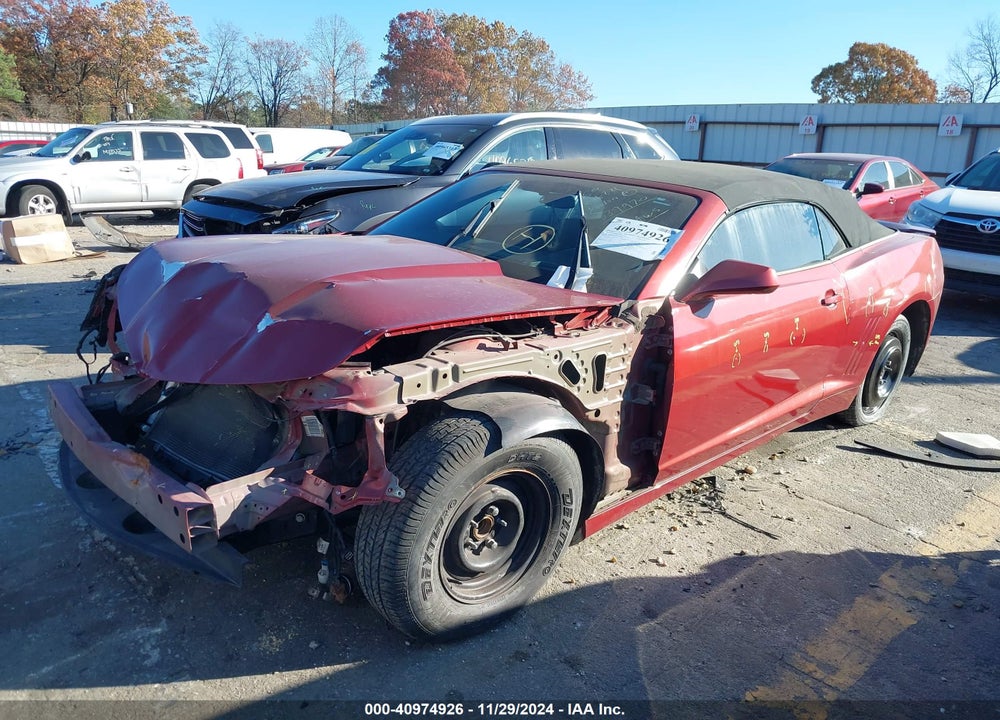 2015 CHEVROLET CAMARO 2LT VIN: 2G1FF3D3XF9133046