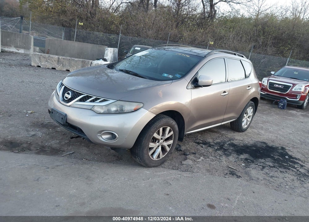 2011 NISSAN MURANO VIN: JN8AZ1MU7BW057846